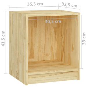 Comodini 2 pz 35,5x33,5x41,5 cm in Legno Massello di Pino cod mxl 30272