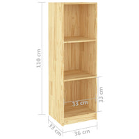 Libreria/Divisorio 36x33x110 cm in Legno Massello di Pino cod mxl 14482