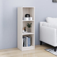 Libreria/Divisorio Bianco 36x33x110 cm Legno Massello di Pino