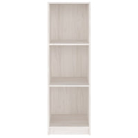 Libreria/Divisorio Bianco 36x33x110 cm Legno Massello di Pino