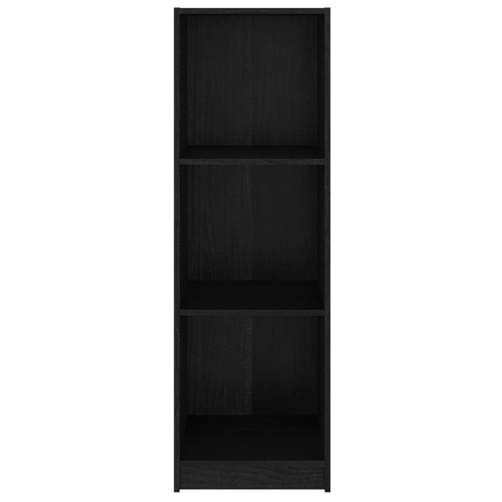 Libreria/Divisorio Nero 36x33x110 cm in Legno Massello di Pino cod mxl 16074