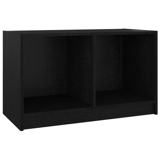 Mobile Porta TV Nero 70x33x42 cm in Legno Massello di Pino cod mxl 18577