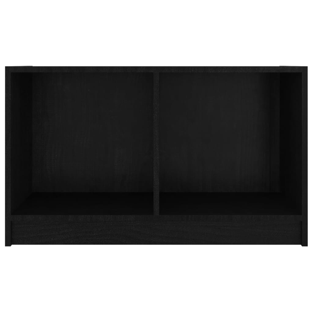 Mobile Porta TV Nero 70x33x42 cm in Legno Massello di Pino cod mxl 18577