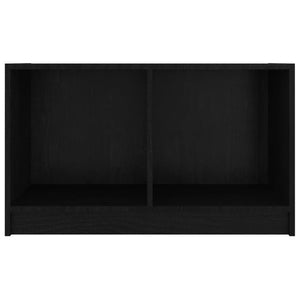 Mobile Porta TV Nero 70x33x42 cm in Legno Massello di Pino cod mxl 18577