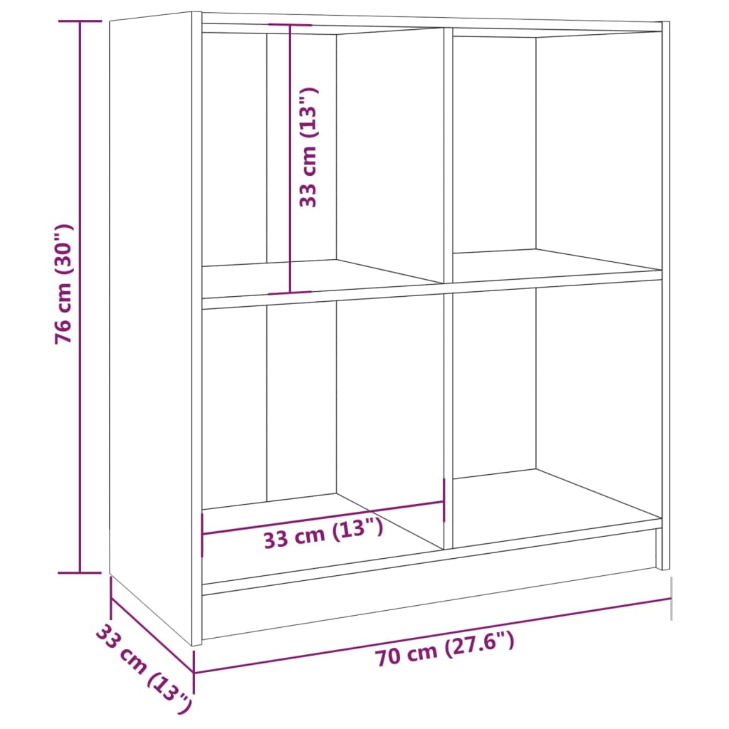 Credenza Bianca 70x33x76 cm in Legno Massello di Pino cod mxl 16124