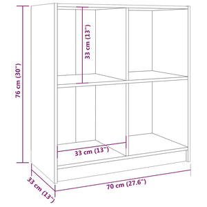 Credenza Bianca 70x33x76 cm in Legno Massello di Pino cod mxl 16124