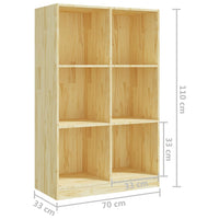 Libreria 70x33x110 cm in Legno Massello di Pino 809954