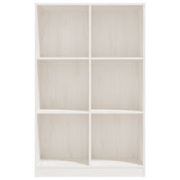 Libreria Bianca 70x33x110 cm in Legno Massello di Pino cod mxl 6830