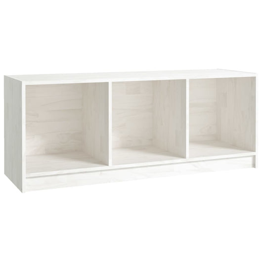 Mobile Porta TV Bianco 104x33x41 cm in Legno Massello di Pino cod mxl 18122