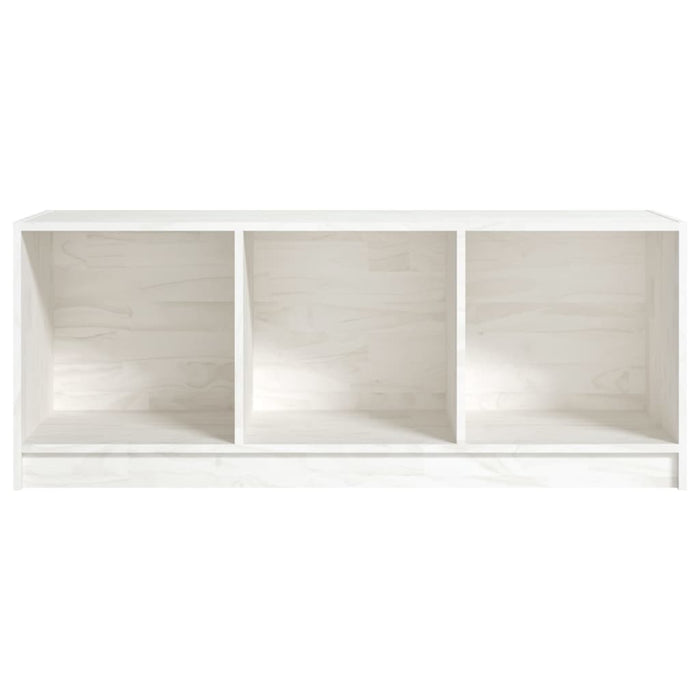 Mobile Porta TV Bianco 104x33x41 cm in Legno Massello di Pino cod mxl 18122