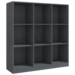 Libreria/Divisorio Grigio 104x33,5x110 cm in Massello di Pino 809974