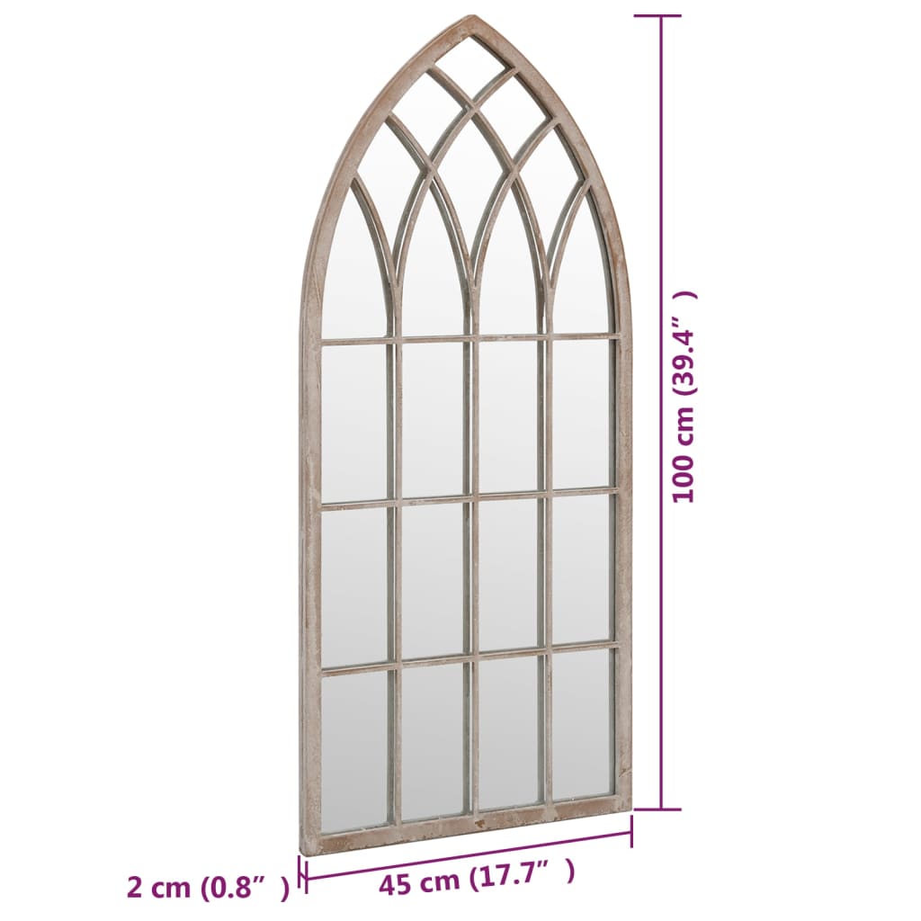 Specchio Sabbia 100x45 cm in Ferro per Uso Interno 3093511