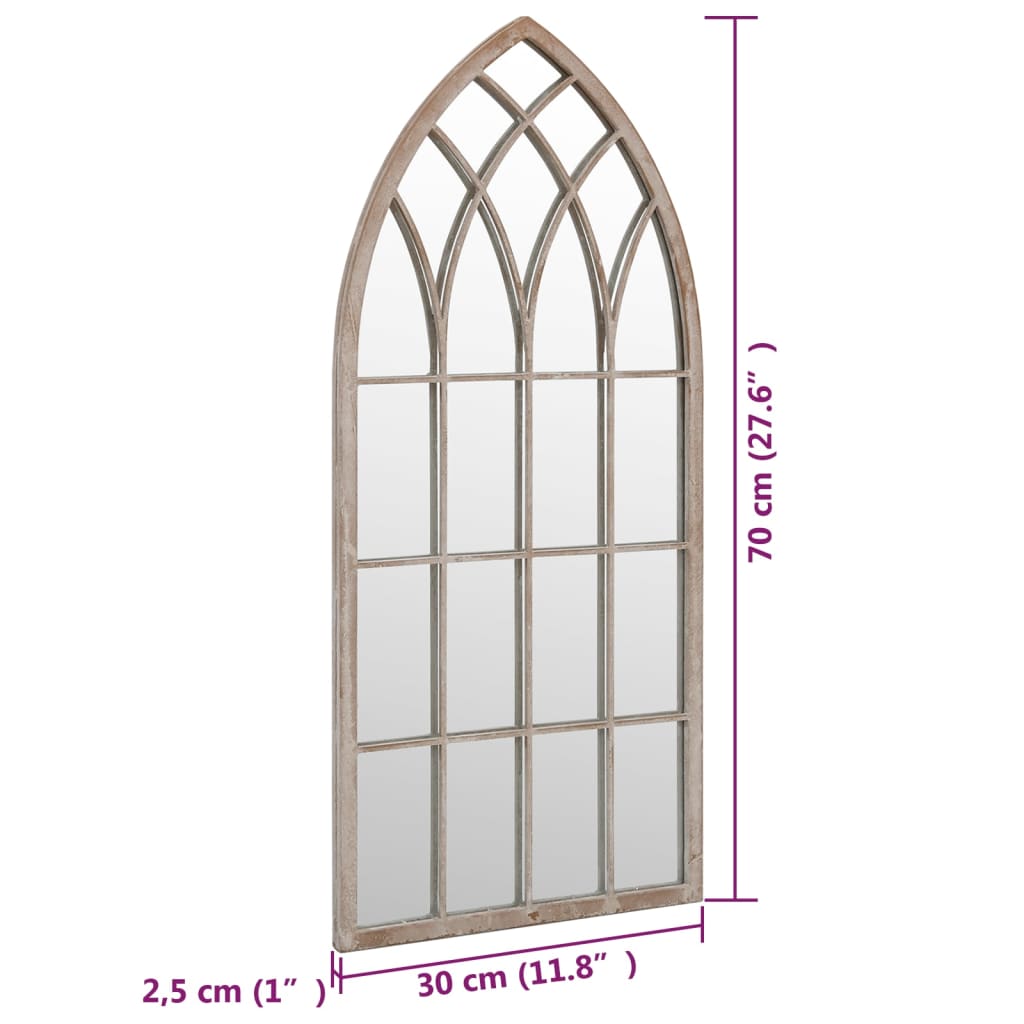 Specchio Sabbia 70x30 cm Ferro per Uso Interno cod mxl 67599