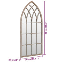 Specchio Sabbia 70x30 cm Ferro per Uso Interno cod mxl 67599