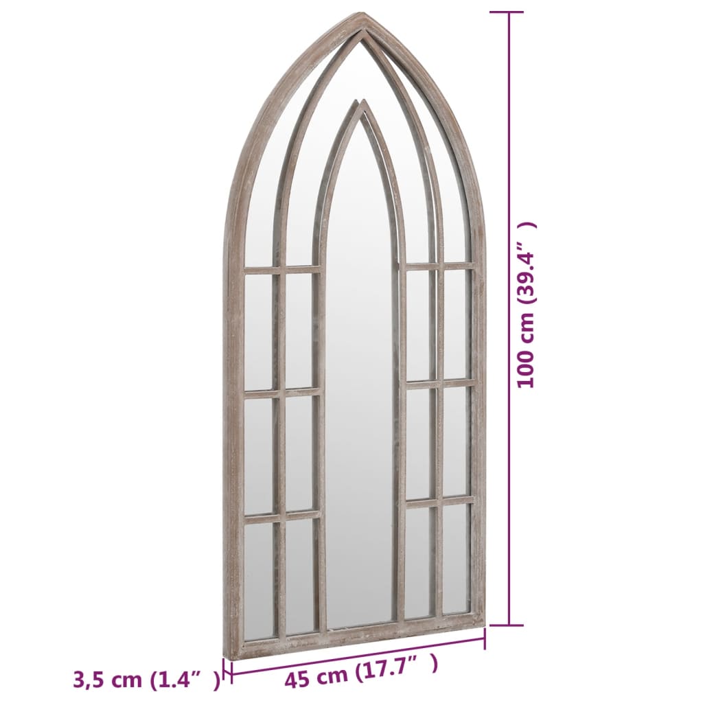 Specchio Sabbia 100x45 cm Ferro per Uso Interno 3093523