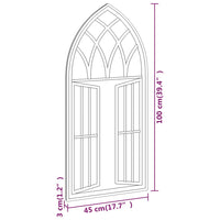 Specchio Sabbia 100x45 cm in Ferro per Uso Interno cod mxl 67616