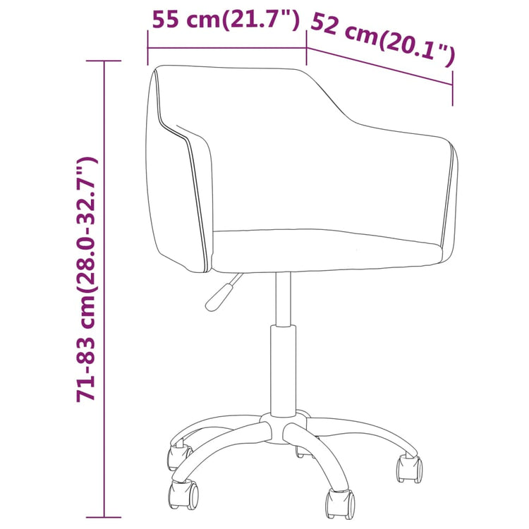 Sedie da Pranzo Girevoli 4 pz Marroni Velluto 3092899