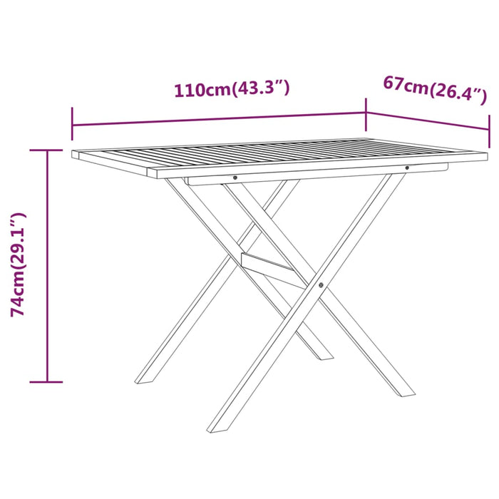 Set da Pranzo per Giardino 3 pz con Cuscini Beige 3094300