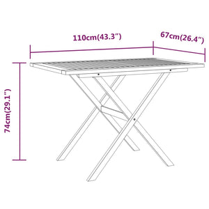 Set da Pranzo per Giardino 3 pz con Cuscini Nero cod mxl 38263