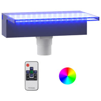 Sfioratore a Cascata con LED RGB Acrilico 30 cm cod mxl 67821