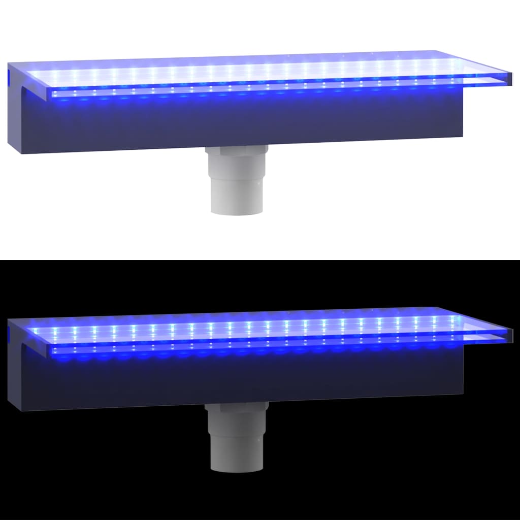 Sfioratore a Cascata con LED RGB Acrilico 45 cm 151402