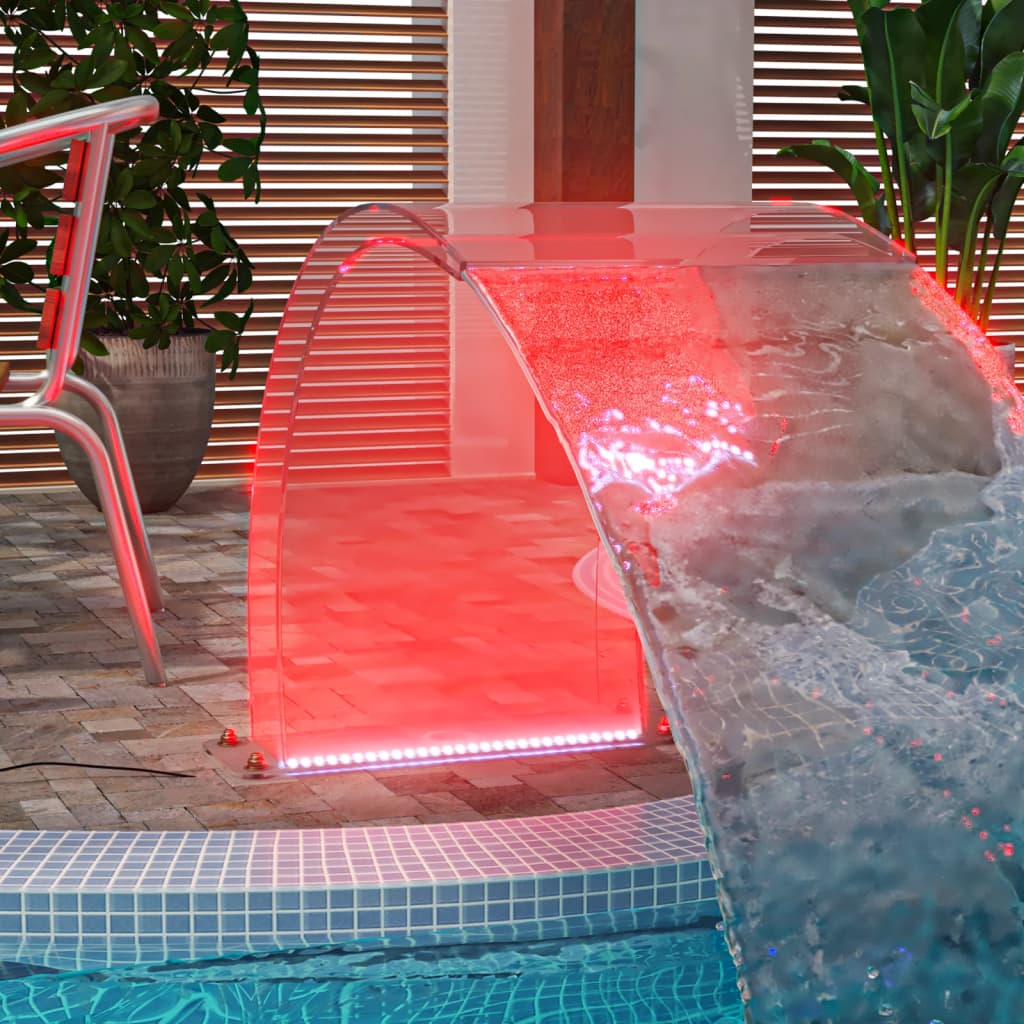 Fontana da Piscina con LED RGB in Acrilico 50 cm 151407