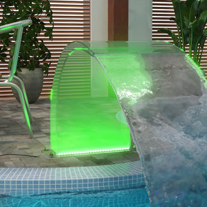 Fontana da Piscina con LED RGB in Acrilico 50 cm 151407