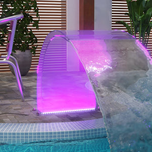 Fontana da Piscina con LED RGB in Acrilico 50 cm 151407