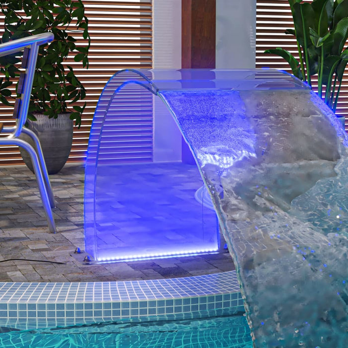 Fontana da Piscina con LED RGB in Acrilico 50 cm 151407