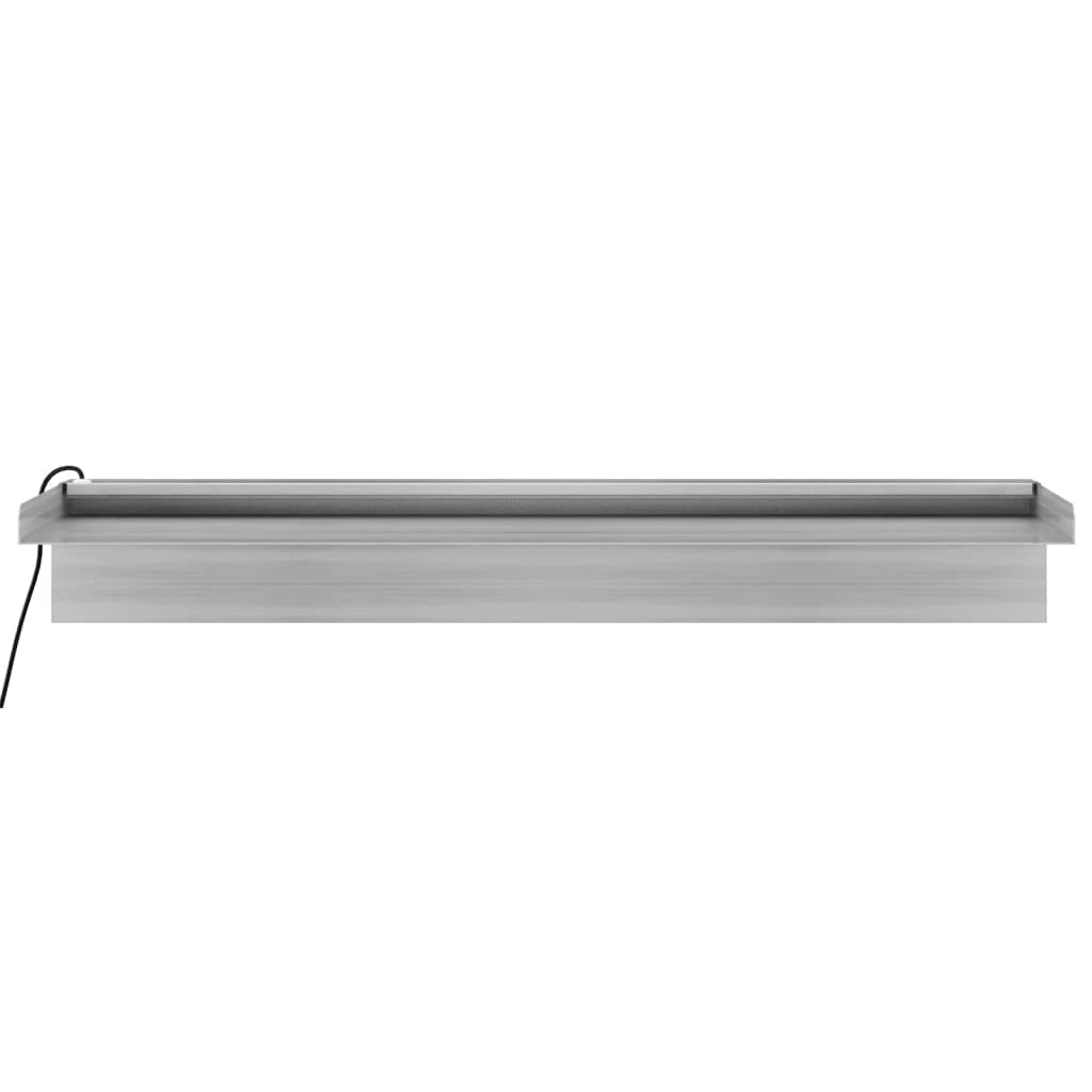 Sfioratore a Cascata con LED RGB Acciaio Inox 60 cm 151410