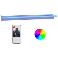 Sfioratore a Cascata con LED RGB Acciaio Inox 108 cm 151412