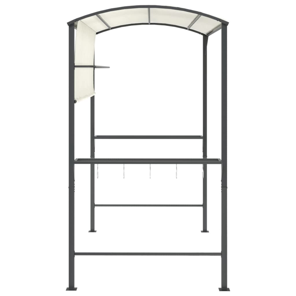 Gazebo con Tetto 220x110x200 cm Crema 318532