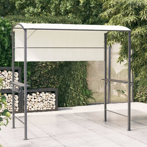 Gazebo con Tetto 220x110x200 cm Crema 318532