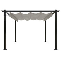 Pergola da Giardino con Tetto Retrattile 3x3 m Crema cod 9406