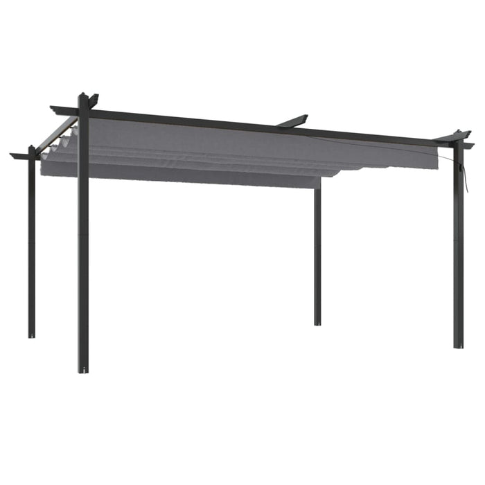 Pergola da Giardino con Tetto Retrattile 4x3 m Antracite cod mxl 66250