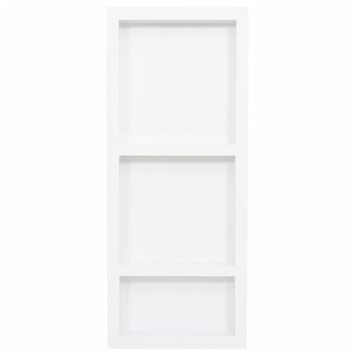 Nicchia da Doccia con 3 Scomparti Bianco Opaco 41x99x9 cm cod 11585