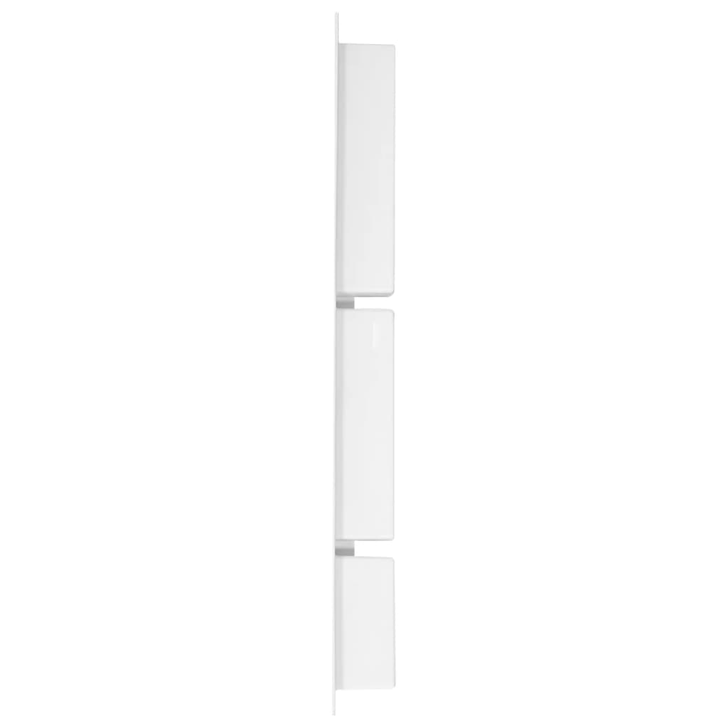 Nicchia da Doccia con 3 Scomparti Bianco Opaco 41x99x9 cm cod 11585