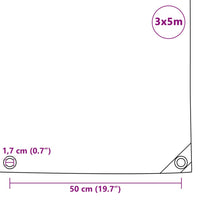 Telone 650 g/m² 3x5 m Nero 151352