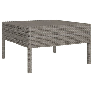 Set Divani da Giardino 9 pz con Cuscini in Polyrattan Grigio 3094334