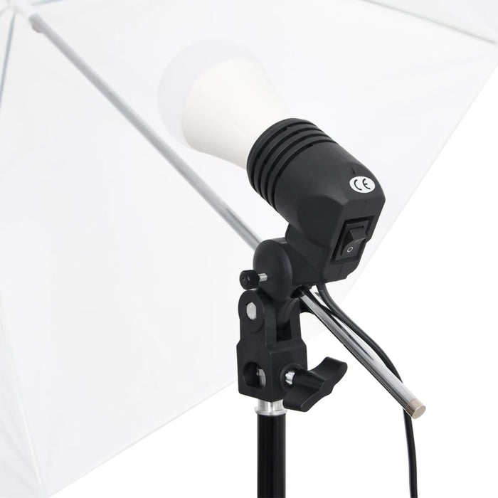 Kit per Studio Fotografico con Set di Luci e Fondale 3094640