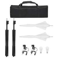 Kit per Studio Fotografico con Set di Luci e Fondale 3094640