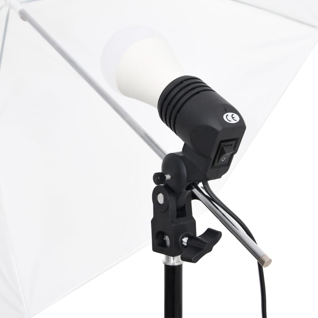 Kit per Studio Fotografico con Set di Luci e Fondale 3094641