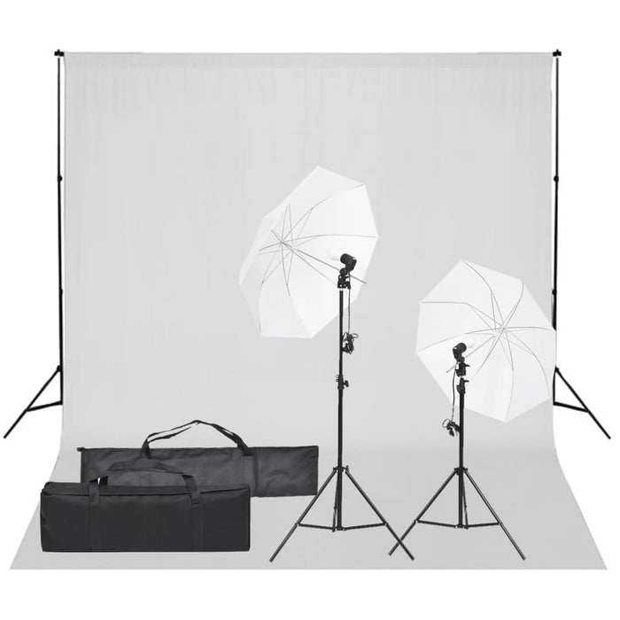 Kit per Studio Fotografico con Set di Luci e Fondale 3094646