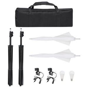 Kit per Studio Fotografico con Set di Luci e Fondale 3094646