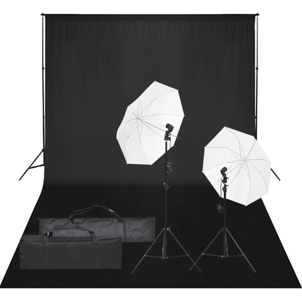 Kit per Studio Fotografico con Set di Luci e Fondalecod mxl 121423