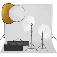 Kit per Studio Fotografico con Set Luci, Fondale e Riflettore 3094659