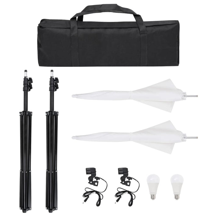 Kit per Studio Fotografico con Set Luci, Fondale e Riflettore 3094659