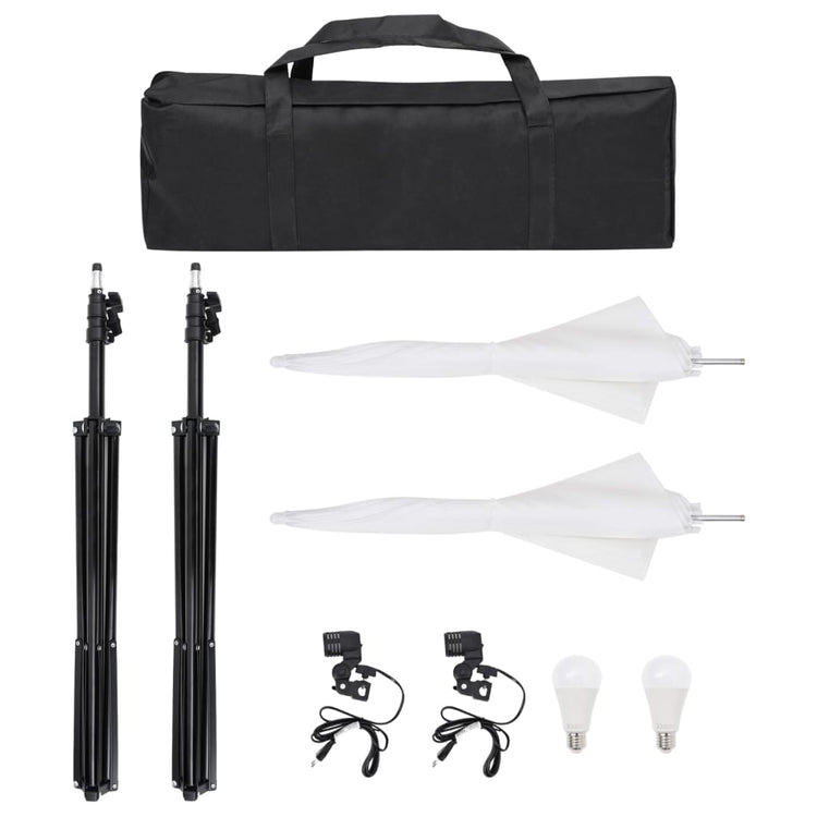 Kit per Studio Fotografico con Set Luci, Fondale e Riflettorecod mxl 121422