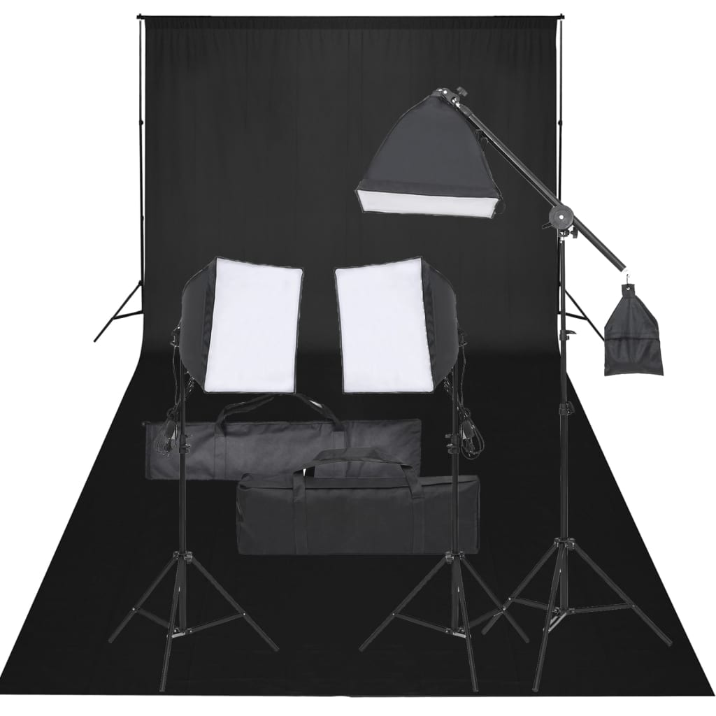 Kit per Studio Fotografico con Set di Luci e Fondalecod mxl 121432