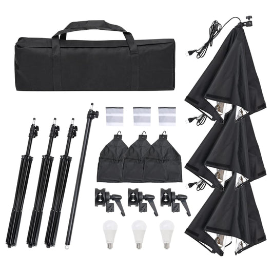 Kit per Studio Fotografico con Set Luci, Fondale e Riflettorecod mxl 97487